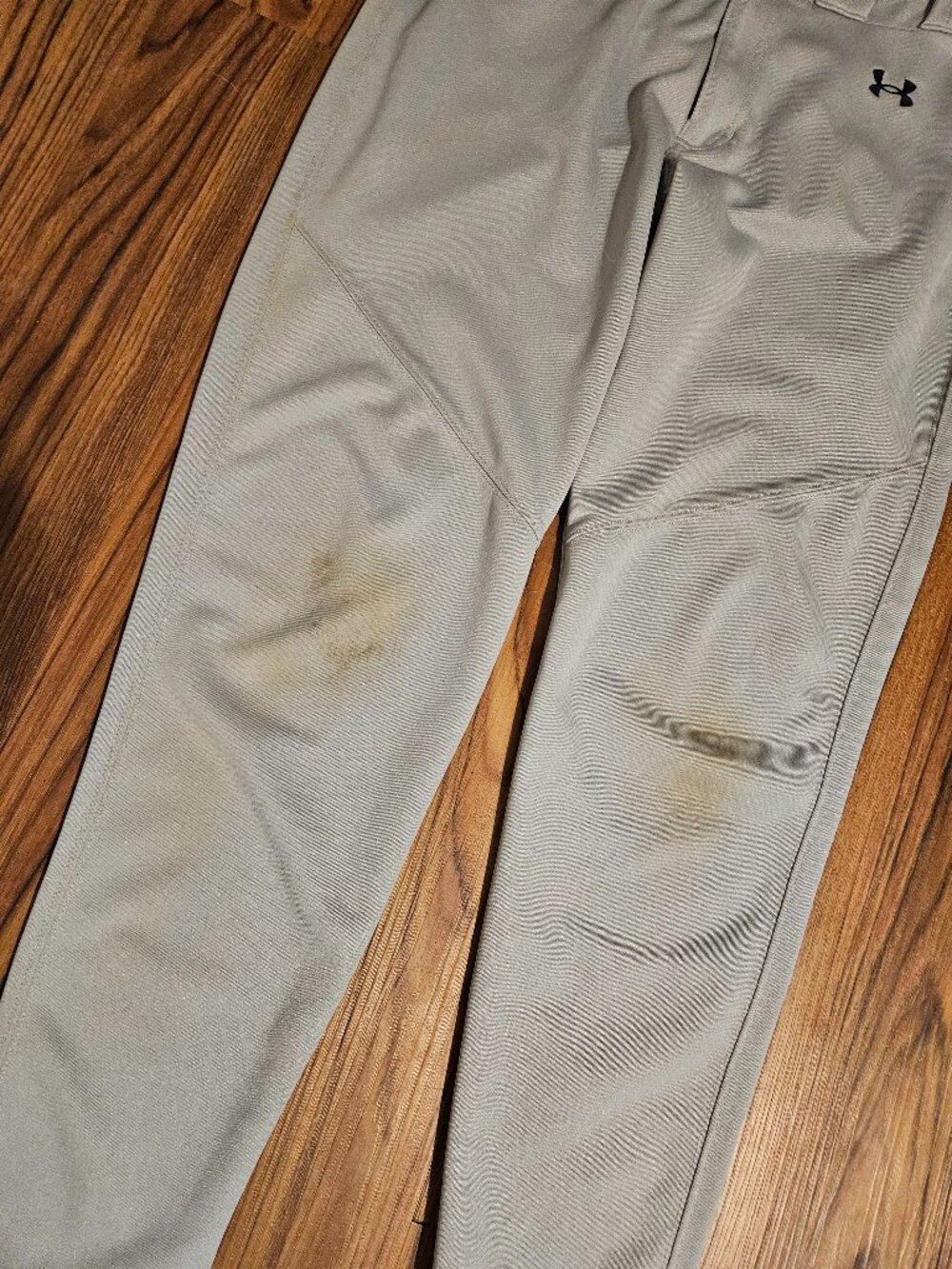 Lot of 2 Under Armour Adult Baseball Pants Gray Size LG - Picture 5 of 7